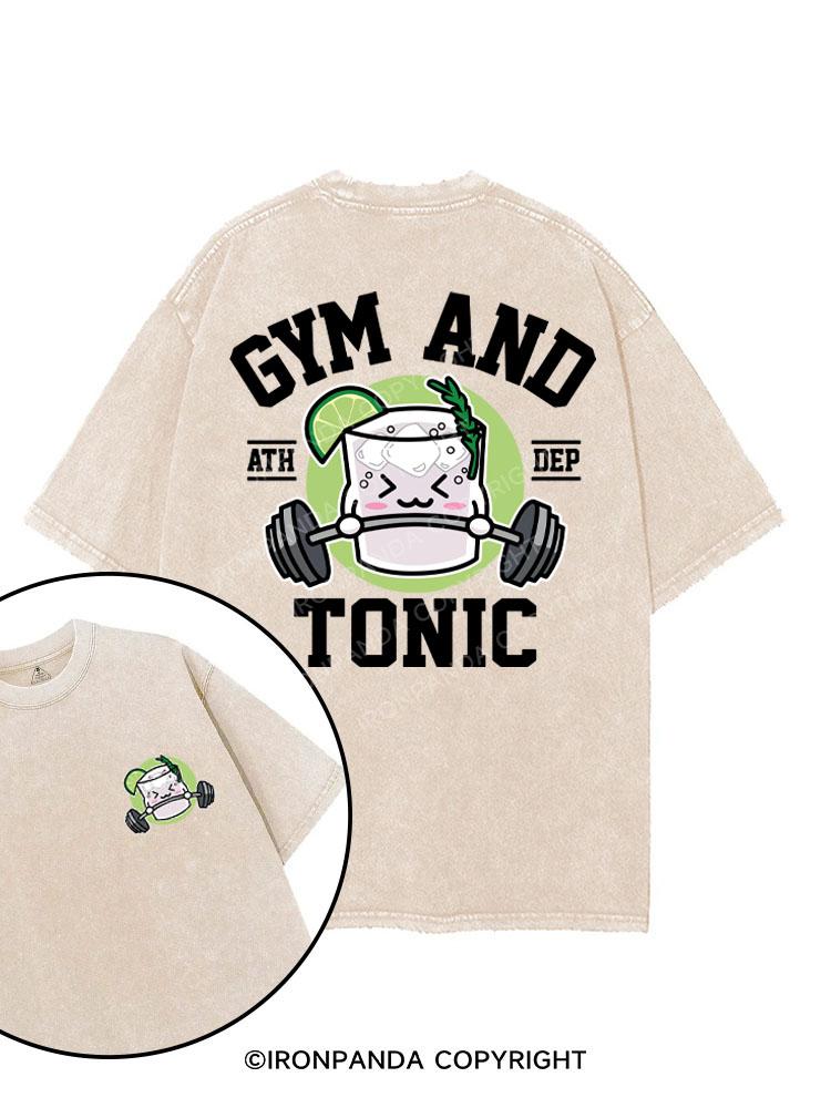 GYM AND TONIC printed Gym Shirt