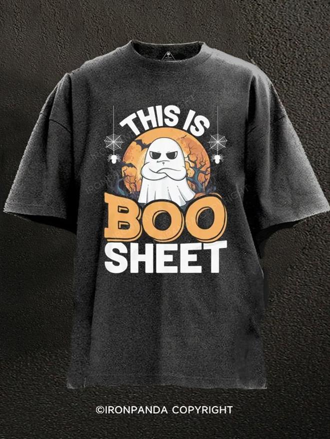 This Is Boo Sheet Washed Gym Shirt