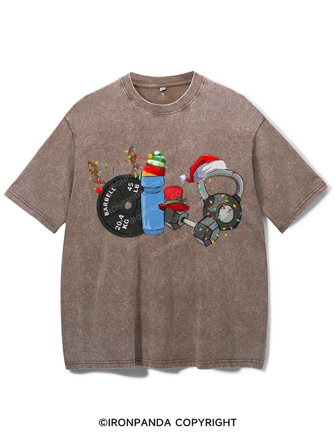 CHRISTMAS STYLE IN THE GYM VINTAGE GYM SHIRT