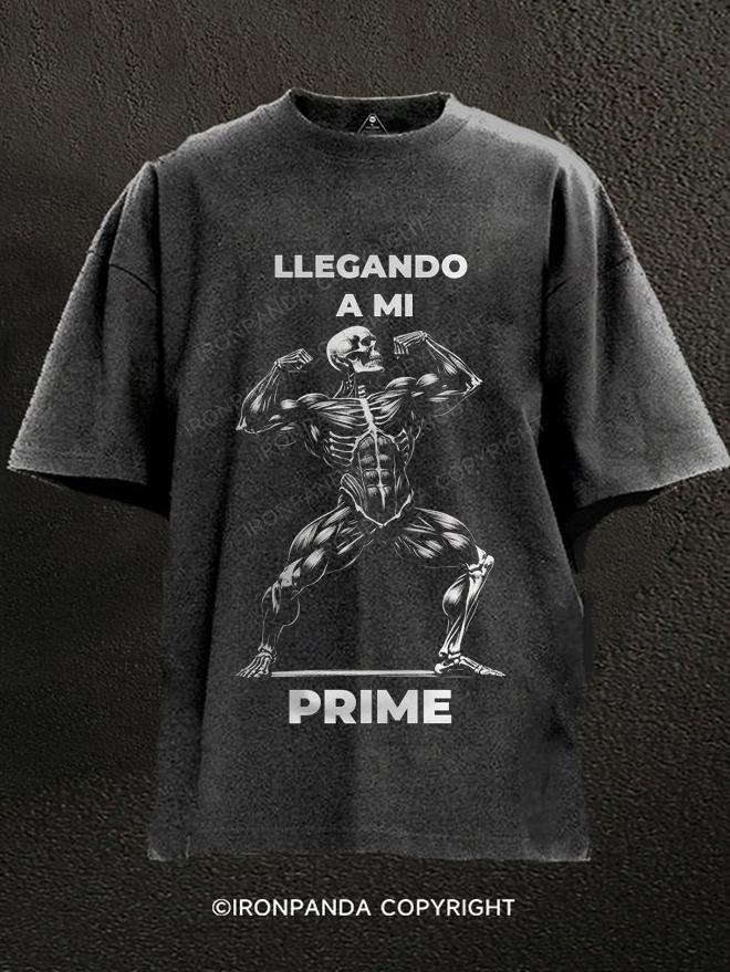 llegando a mi prime Washed Gym Shirt