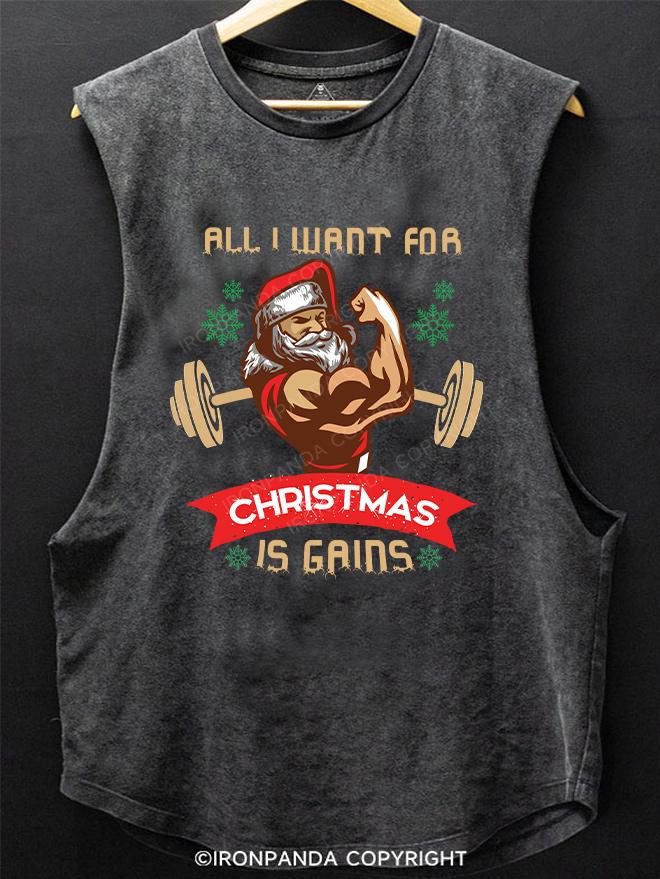 Christmas Workout Funny Motivation SCOOP BOTTOM COTTON TANK