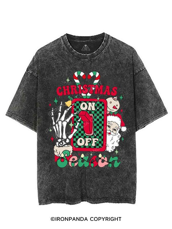 TURN ON THE CHRISTMAS SEASON MODE VINTAGE GYM SHIRT