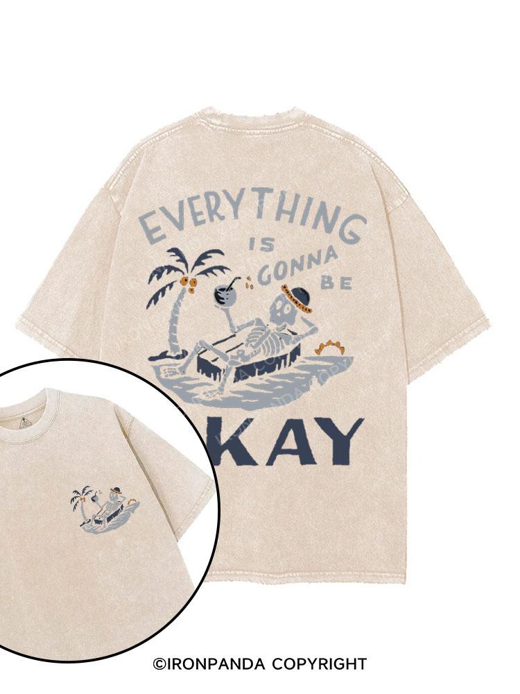 EVERYTHING IS GONNA BE OKAY printed Gym Shirt