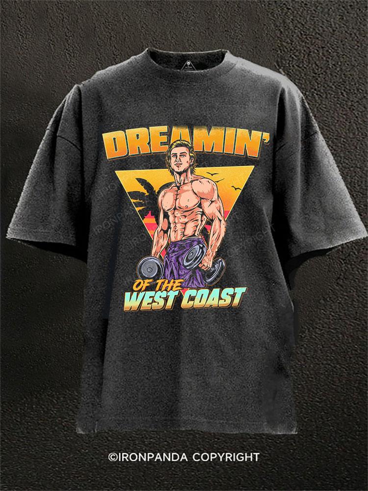 Dreamin‘ of the West Coast! Washed Gym Shirt