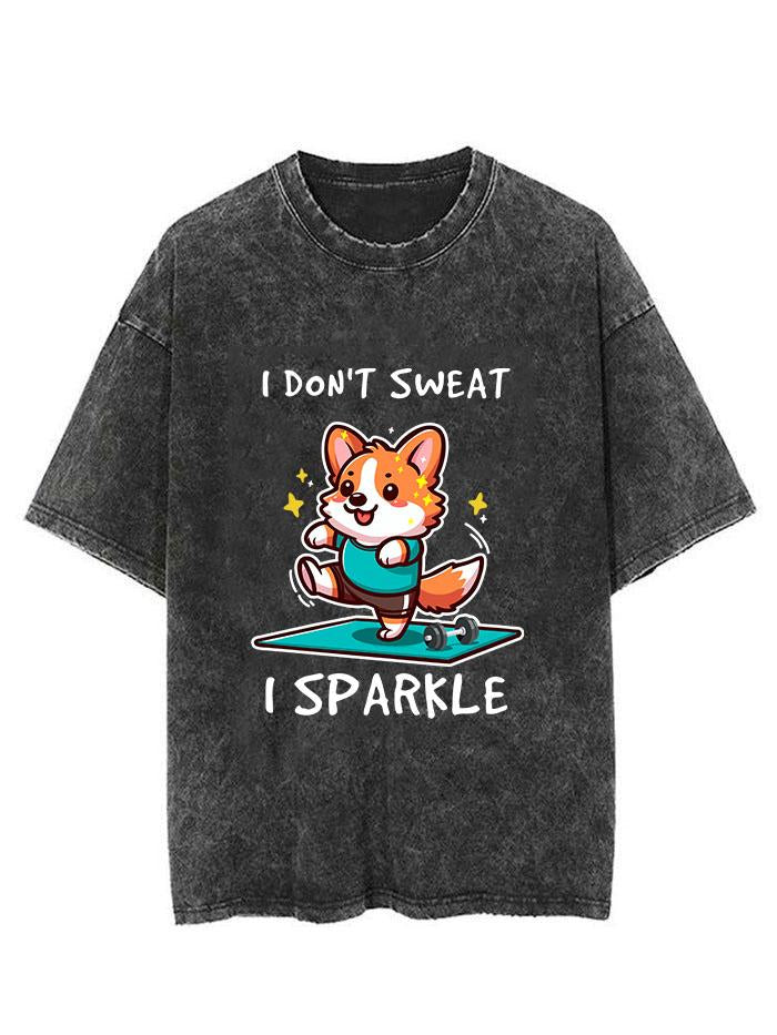 I don't sweat I sparkle vintage Gym Shirt