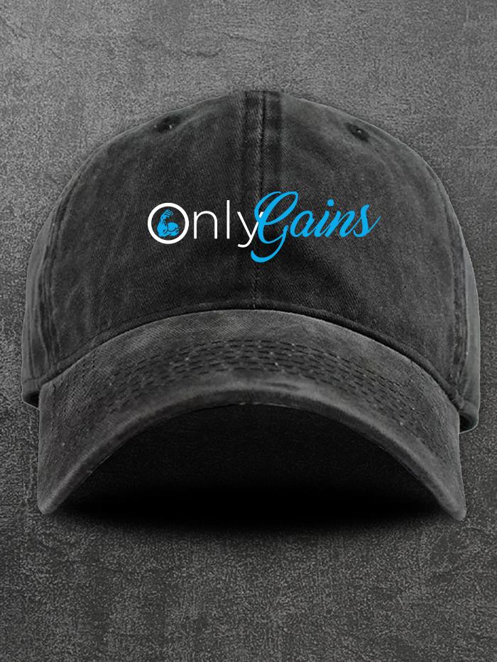 only gains Washed Gym Cap