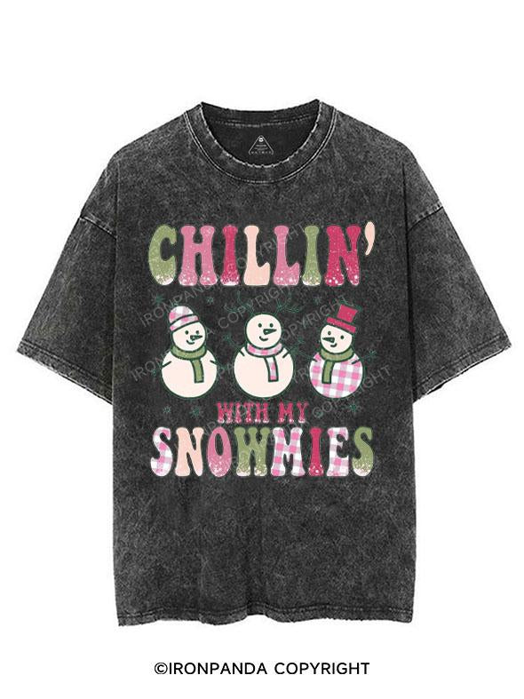 CHILLIN' WITH MY SNOWMIES VINTAGE GYM SHIRT