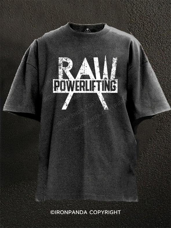 Raw Powerlifting Washed Gym Shirt