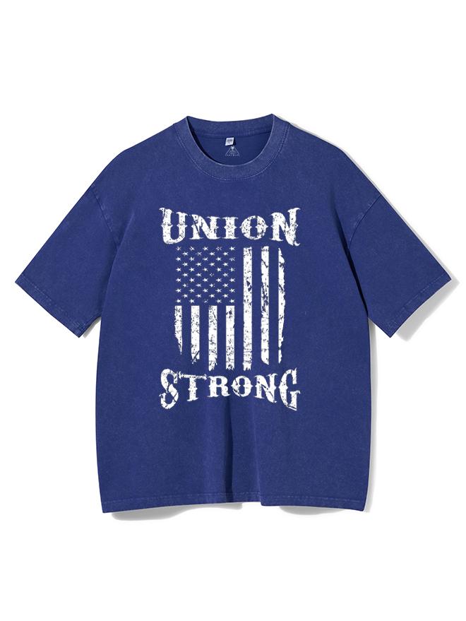 Union Strong Union Proud Labor Day Washed Gym Shirt