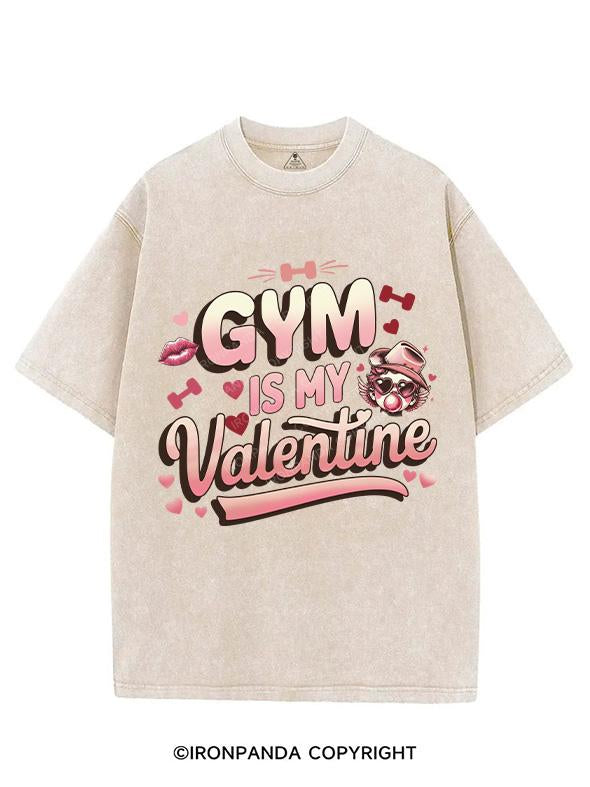 GYM IS MY VALENTINE VINTAGE GYM SHIRT