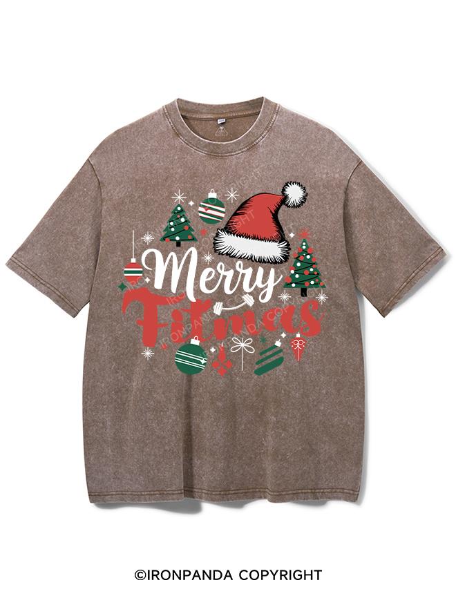 MERRY FITMAS VINTAGE GYM SHIRT