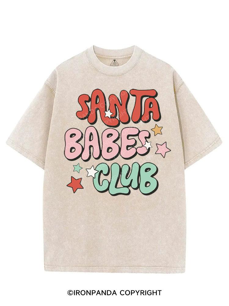 SANTA BABES CLUB VINTAGE GYM SHIRT