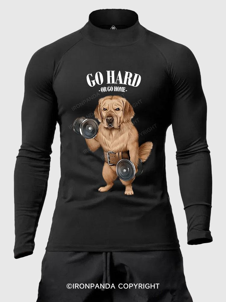 go hard or go home Labrador Men's Fitted Mock