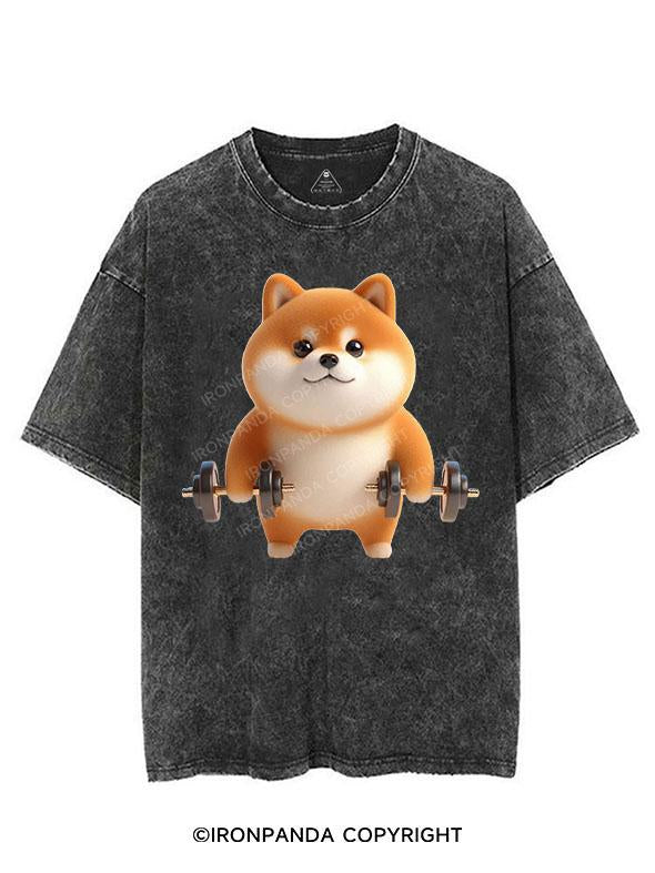 SWOLE SHIBA VINTAGE GYM SHIRT