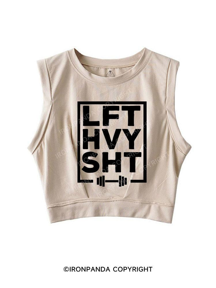 LFT HVY SHT SLEEVELESS CROP TOPS