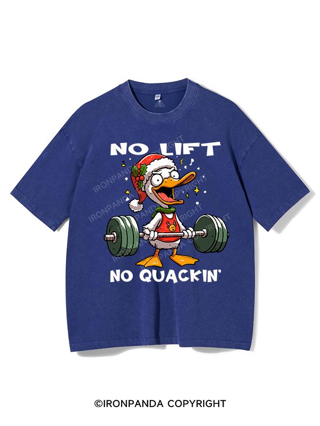 NO LIFT NO QUACKIN' VINTAGE GYM SHIRT