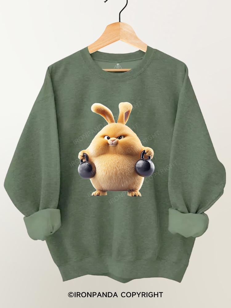 Kettlebell rabbit Gym Sweatshirt