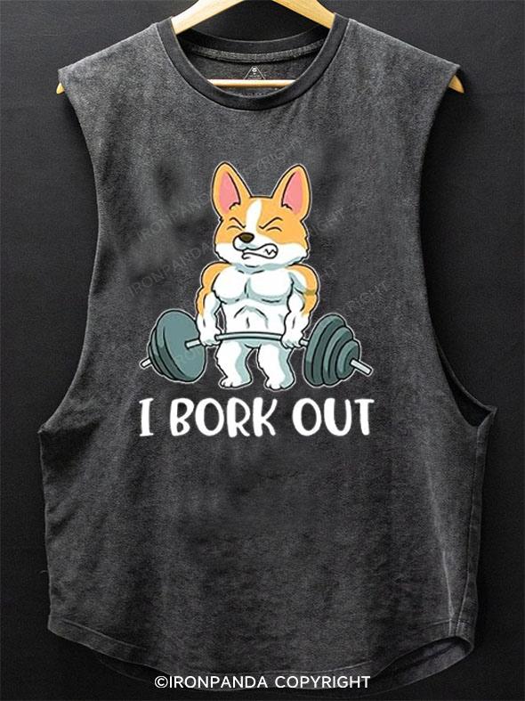 Corgi Weightlifting SCOOP BOTTOM COTTON TANK