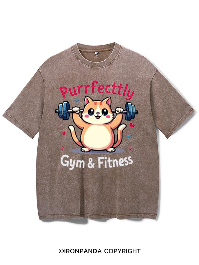 PURRFECTTLY GYM&FITNESS VINTAGE GYM SHIRT