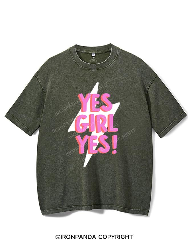 YES GIRL YES! VINTAGE GYM SHIRT