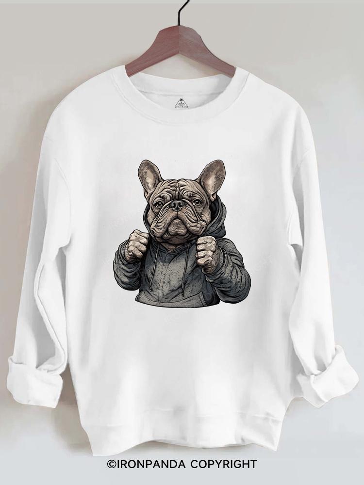 Boxing bulldog Gym Sweatshirt