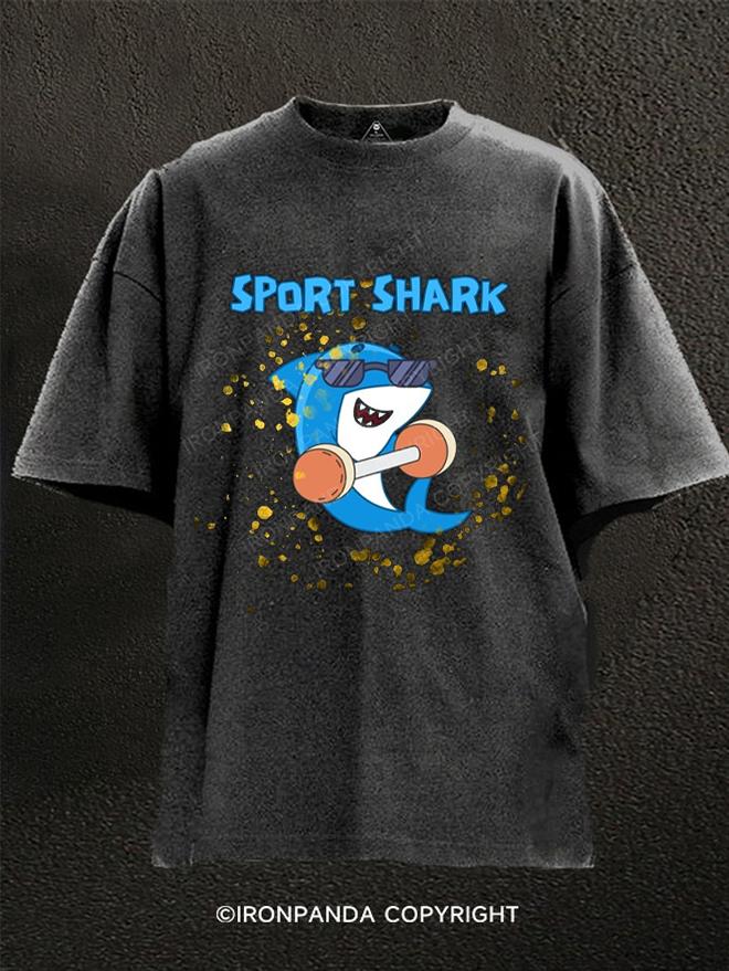 Sport Shark Washed Gym Shirt