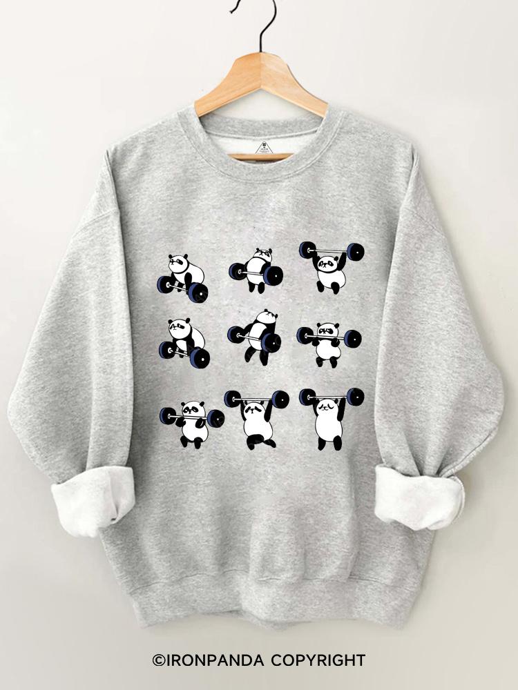 Olympic Lifting Panda Gym Sweatshirt