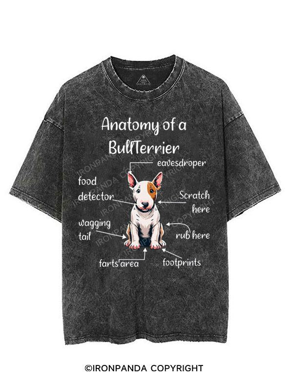 ANATOMY OF A BULLTERRIER VINTAGE GYM SHIRT