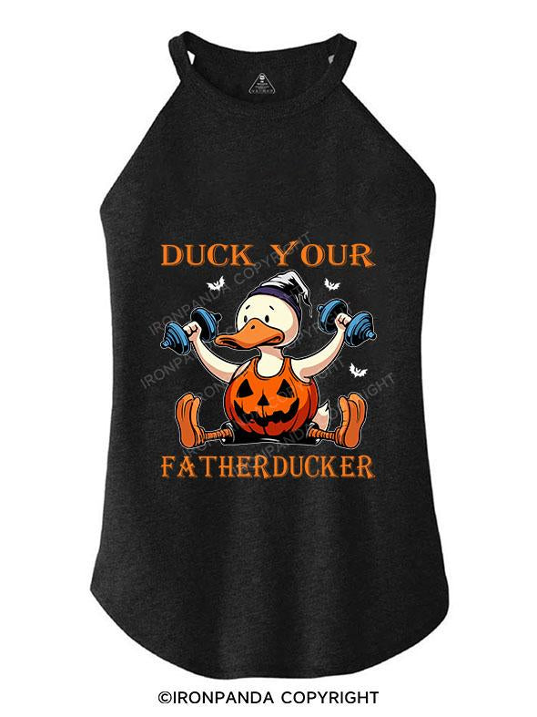 DUCK YOUR FATHERDUCKER TRI ROCKER COTTON TANK