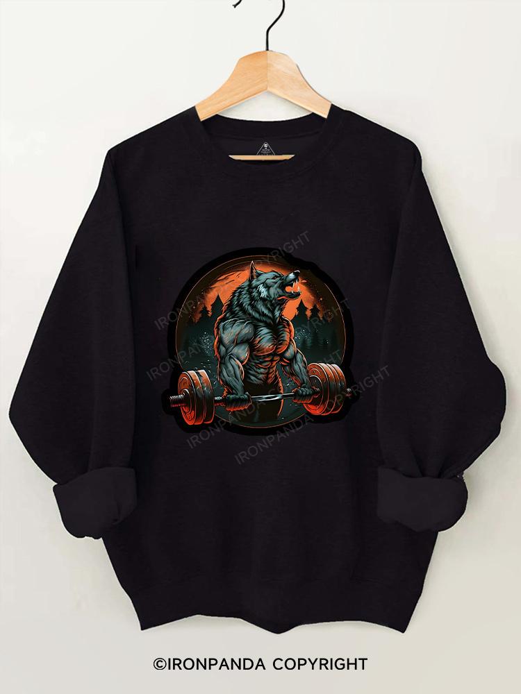 wolf gym Gym Sweatshirt