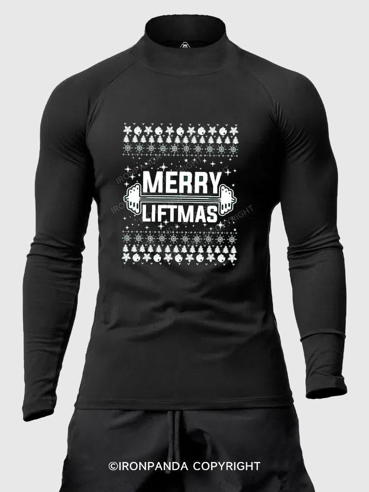 Merry Liftmas Men's Fitted Mock