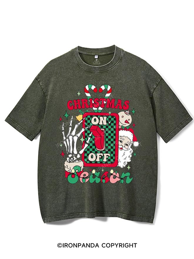 TURN ON THE CHRISTMAS SEASON MODE VINTAGE GYM SHIRT