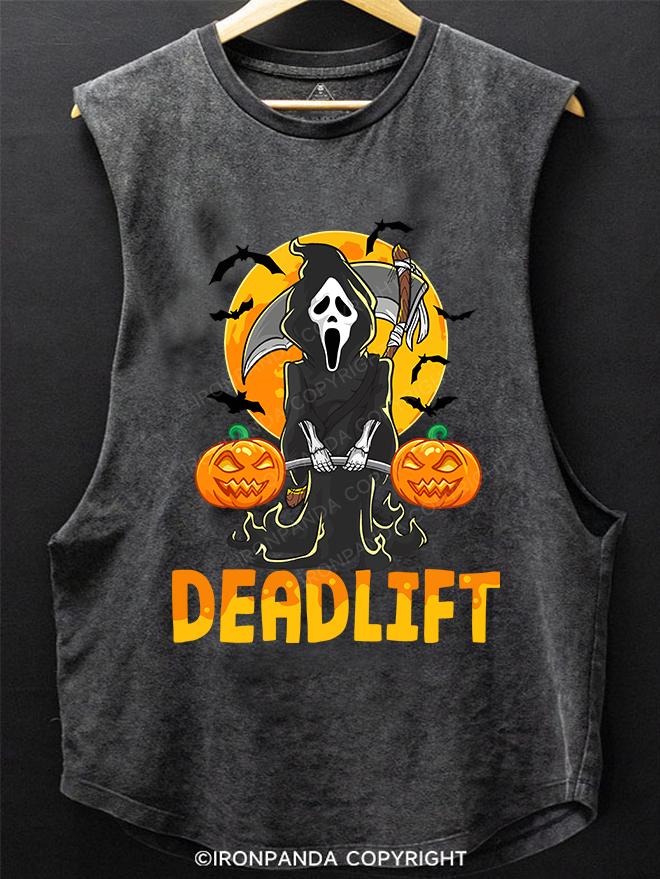 Deadlift Bodybuilder Scary SCOOP BOTTOM COTTON TANK