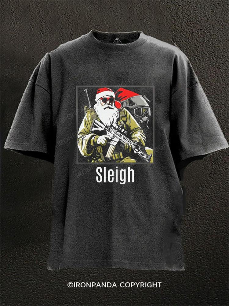 Tactical Santa Washed Gym Shirt