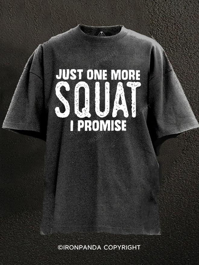 One More Squat Washed Gym Shirt