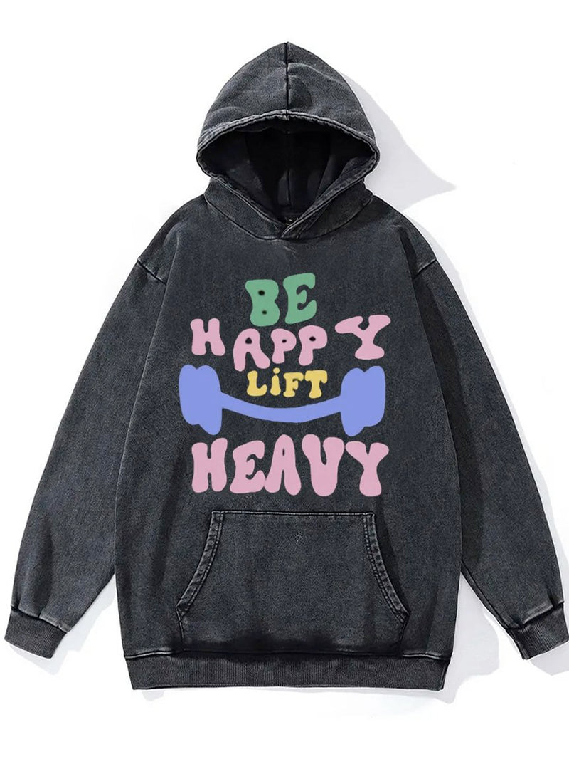 Be Happy Lift Heavy Sweatshirt, Fall Workout Apparel, Gift for Gym Lover  Shirt - Limotees
