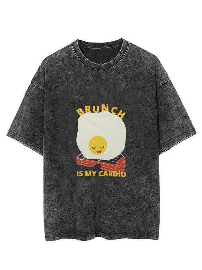 BRUNCH IS MY CARDIO VINTAGE GYM SHIRT