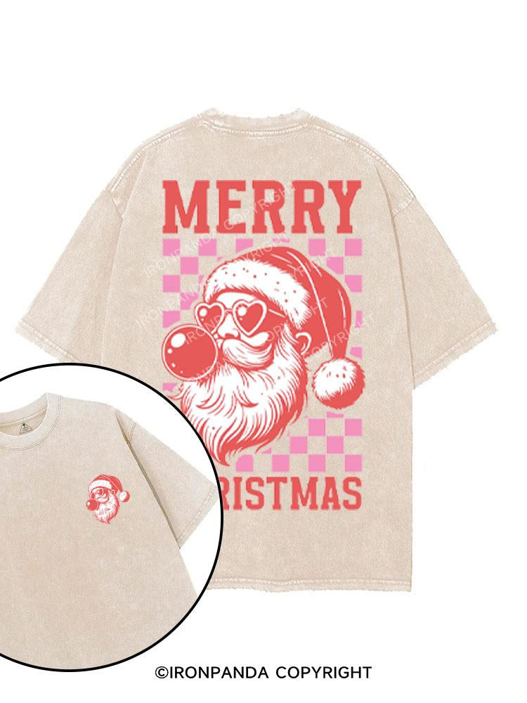 MERRY CHRISTMAS printed Gym Shirt