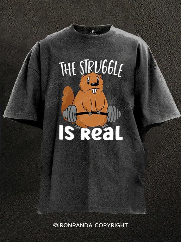 Deadlift squirrel Washed Gym Shirt