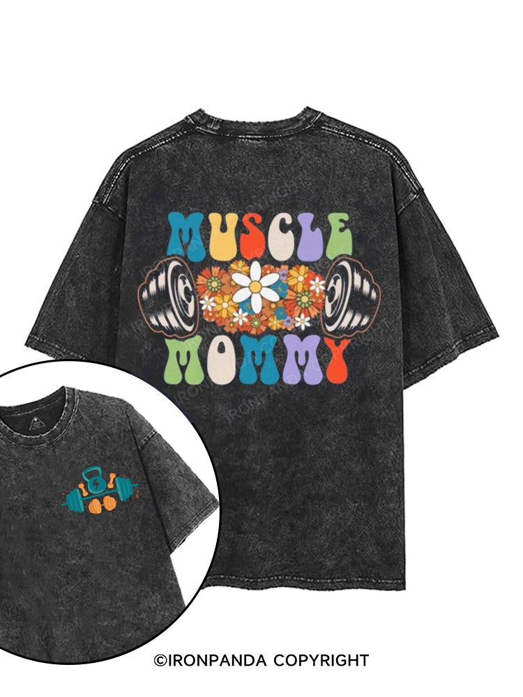 Muscle Mommy printed Gym Shirt