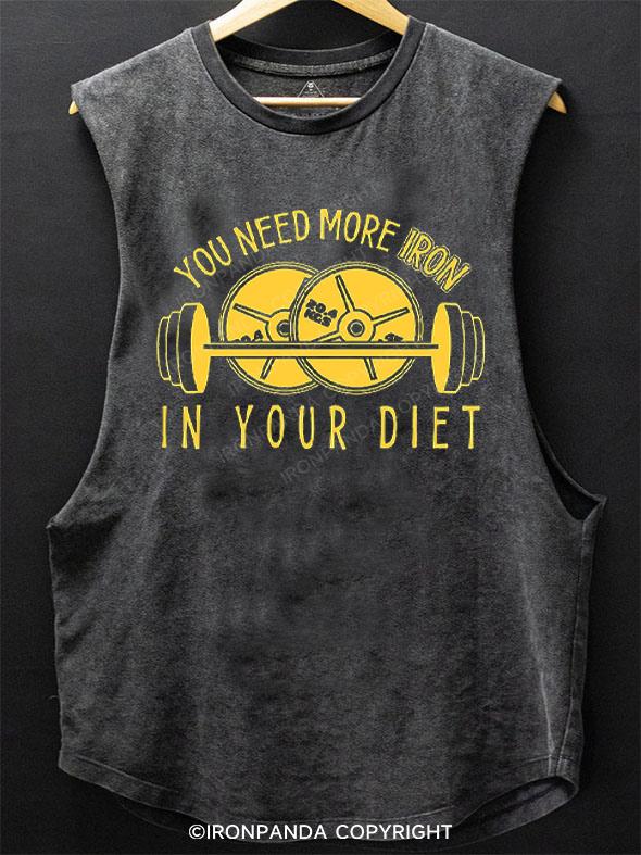 you need more iron in your diet SCOOP BOTTOM COTTON TANK