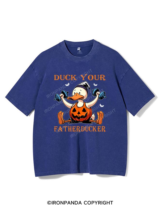 DUCK YOUR FATHERDUCKER VINTAGE GYM SHIRT