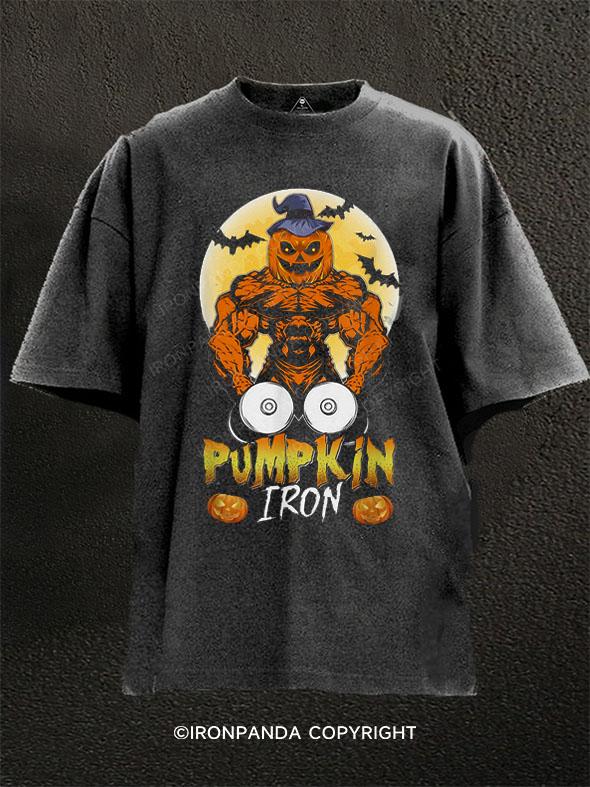 PUMPKIN IRON Washed Gym Shirt