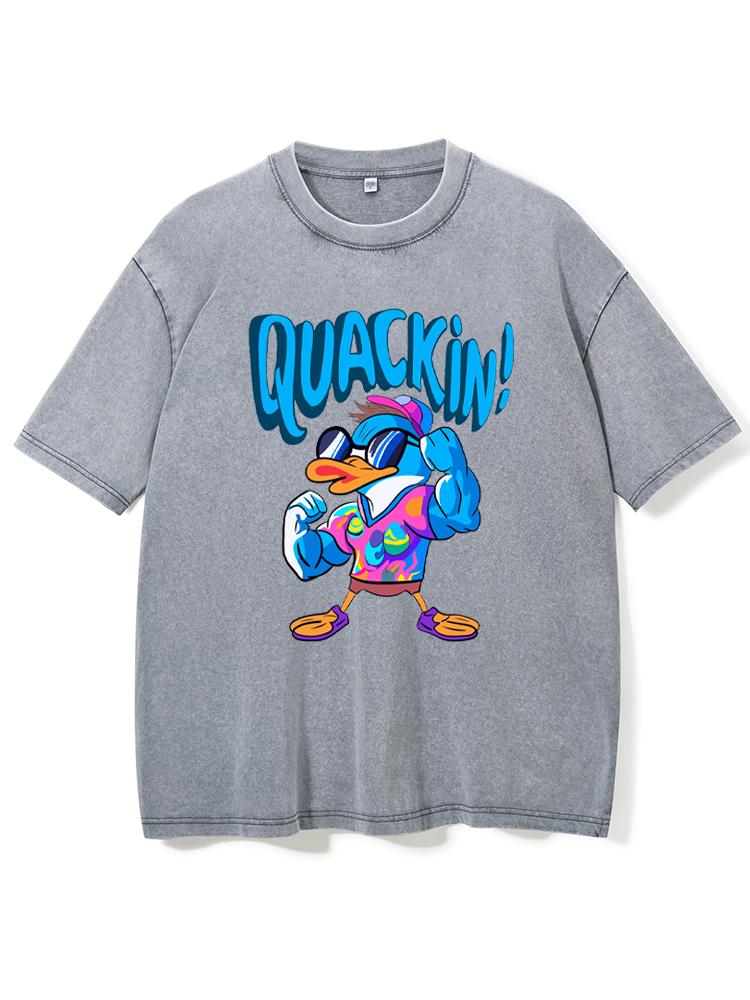 Release The Quackin Workout Washed Gym Shirt