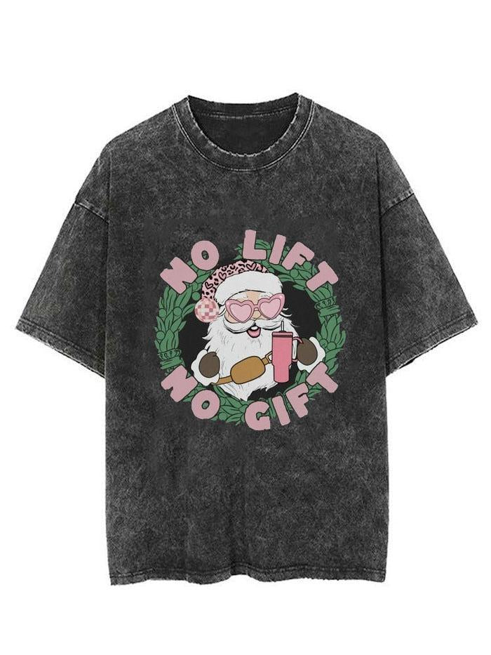 Christmas no lift no gift Vintage Gym Shirt