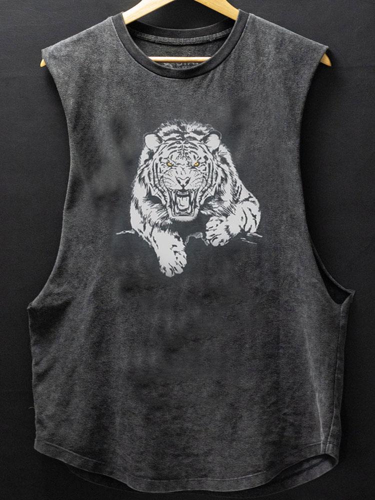 Tiger workout Scoop Bottom Cotton Tank