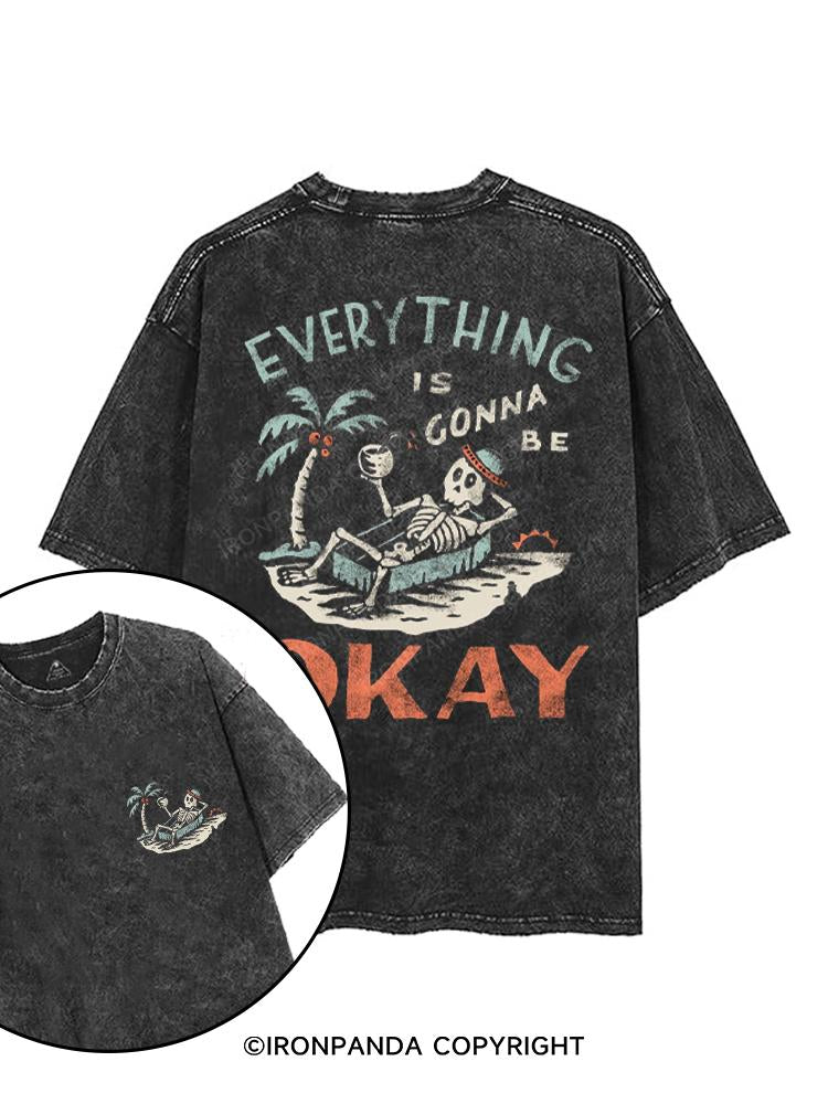 EVERYTHING IS GONNA BE OKAY printed Gym Shirt