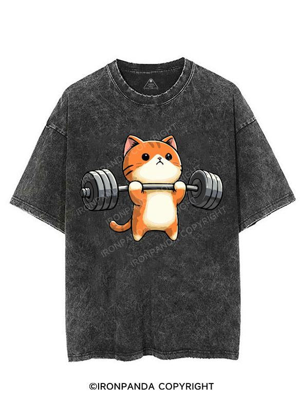 KITTEN DEADLIFTS, NO BIGGIE VINTAGE GYM SHIRT