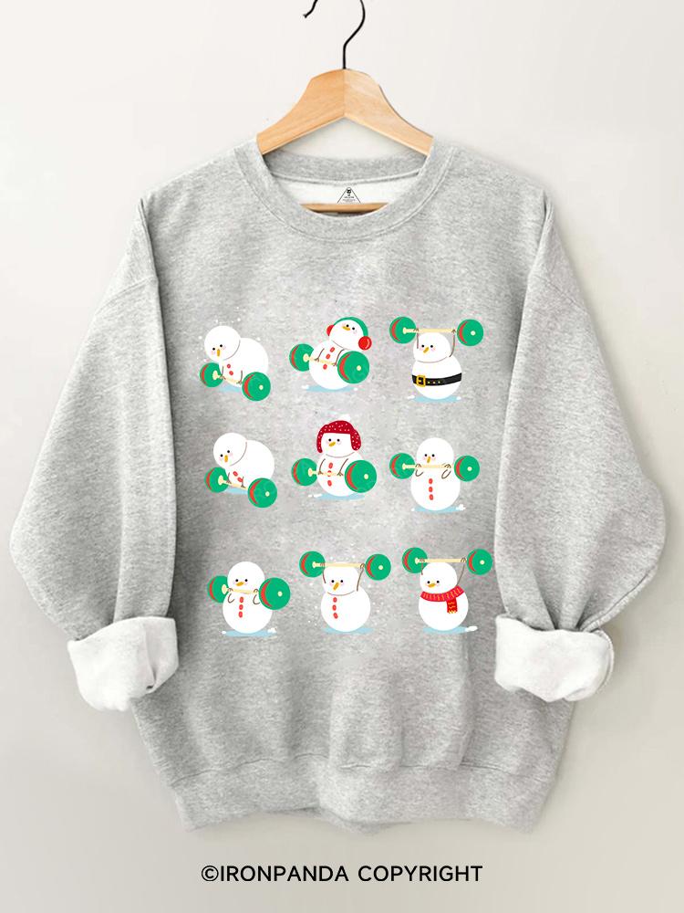 Snowman team weightlifting Gym Sweatshirt