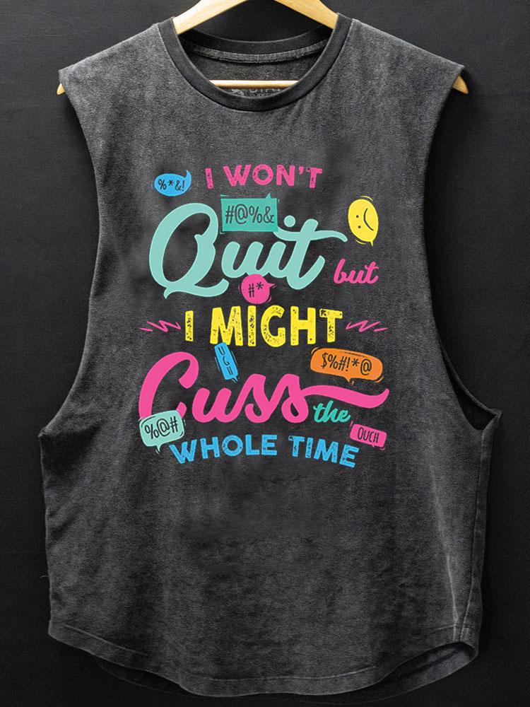 Quit Cuss Scoop Bottom Cotton Tank